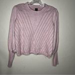 IO Mauve Lantern Sleeves Sweater Pink Size L Photo 1