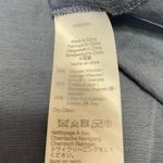 Madewell Blue Sleeveless High Neck Chambray Denim Linen Tank Mini Dress Size M Photo 3