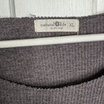 Natural Life Gray Ribbed Maxi Dress Casual Crew Neck Short Sleeve W1896 Sz XL Photo 3