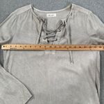 Bella Dahl Lace Up Tunic Top Women's Small Gray Laganlook Long Sleeve Boho Photo 6
