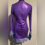 NWT Forplay Purple and Silver Glitter Dress size L/XL Photo 3