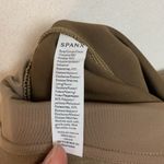 Spanx  women's medium tan faux suede skinny leg pull on pants slimming camel busi Photo 7