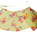 Hilo Hattie Hawaiian Lime Green wrap shirt Size XS Photo 6