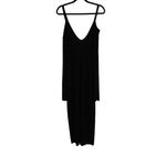 ASOS  Womens Long Sleeve Cold Shoulder Minimalist V-Neck Sweater‎ Maxi Dress 14 Photo 7