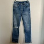 Boyish  Dempsey High Rise Slim Straight Distressed Jean Size 27 Photo 4