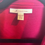 JM Collection  Size Large Red Cranberry Blazer Jacket Large Button Detail Photo 2