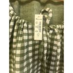 Madewell NEW Jacquard Puff-Sleeve Mini Dress in Gingham Check Size S Photo 9