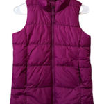 Old Navy  Frost Free Women Size Large Regular Puffer Vest Pink Zip Preppy Winter Photo 0