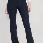 Old Navy High Rise Pixie Flare Pants Navy Blue Stretch Dress Pants Size 0 Photo 0