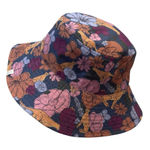 Quagga Green Label Floral Cheetah Wide Brim Bucket Hat Blue Photo 0