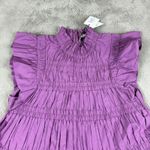 NWT Sea New York Flutter Sleeve Steph Tunic Dress Tiered‎ Ruffle Purple Crocus M Size M Photo 12
