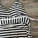 Motherhood  MATERNITY Beach Bump™ Striped Halter One Piece Maternity Swim Sz XL + Photo 8