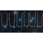 Boutique NEW Taurus 18k Gold Constellation Zodiac Star Necklace Birthday‎ Astrology Photo 7
