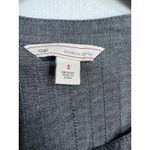 Gap  Y2K Black Gray Pintuck Pleated‎ Long Sleeve Henley Dress Size Small Photo 3