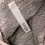 Sage size medium grey crochet boho sweatshirt Photo 2