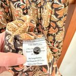 Mille Autumn Harvest Floral Midi Dress XS Brown Photo 10