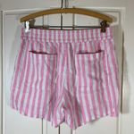 Old Navy Pink White Stripe Linen Blend Lounge Shorts Womens Size Medium Photo 1