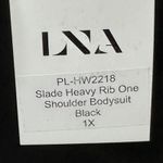 LNA NWT  Clothing Women's Size 1X Slade Heavy Rib One Shoulder Bodysuit Black Photo 7
