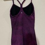 Lululemon purple black heather tank top built in bra 2 Photo 2