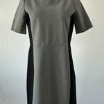 J Crew Ponte Knit Black Gray Short Sleeve Career Dress Women's Sz 2 (B50) Photo 0