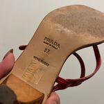 Prada Red Vintage Kitten Heel Sandals Heels Strappy Y2K going out  Photo 4