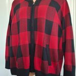Torrid Sz 3 Red and Black Checkered Cardigan Jacket NWOT Photo 3