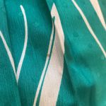 Vintage Mid Calf Length Pleated 1980’s Skirt Polka Dots Teal & White Sz L Size L Photo 7