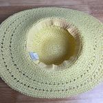 A New Day Women's Light Yellow Open Weave Straw Floppy Hat - NWT Photo 2