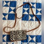 Vera Pelle Italian Real Fur Leopard Print Crossbody Bag Photo 1
