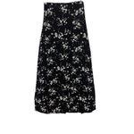 Vtg Sun Fire Black Raised Floral Maxi Skirt Sz M Y2k Slinky Whimsigoth Romantic Size M Photo 5