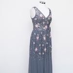 Adrianna Papell  Beaded Mesh Shirred Gown Photo 6