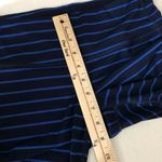 Athleta  Leggings Pull On Stretch Low Rise Striped Navy Blue Size S Photo 7