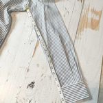 Weekend Max Mara Dinda Stripe Cotton Long Sleeve Top Size 0 Blue Photo 6