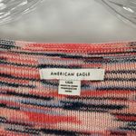 American Eagle  Pink Knit Y2K Cropped Retro Sweater Women's Size Large Photo 4