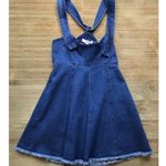 BCBGeneration NWT  Frayed Edge Overall Denim Dress Photo 3
