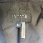 1. State State Glen Plaid One Button Blazer Jacket Mahogany Notch Lapel Women Size 10 Photo 5