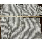 J Jill Love Linen Blouse Top Women Medium Beach Vacation Lagenlook Cottage Core White Photo 4