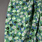 Diane Von Furstenberg  x Target Pants Womens XXS Green Blue Abstract Cargo Jogger Photo 4