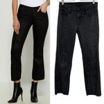 RtA Kiki Striped Kick Flare Textured Black‎ Jeans Pants Size 26 Black Photo 1
