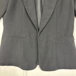 Maurice's Open Front Women's OPen Front Blazer Chiffon Back Black Sz S Urban Chic Photo 2