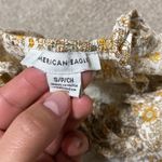 American Eagle  Yellow Floral Cut Out Romper Size S Photo 2
