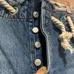 ZARA WOMAN 'THE REAL STRAIGHT EYELETS' Sky Blue w/ Rope Belt size 4(US Photo 12