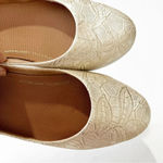 FitFlop  Varya Flower Pale Gold Lace Platform Ballet Size 5 Women’s Comfort Flat‎ Photo 4