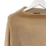 Pretty Little Thing  XL dohlman sleeve 2 tone over sized knit sweater tan Photo 3