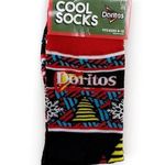 Doritos Crew Socks Mens Womens Christmas Holiday Snowflakes Fun Novelty Gift Black Photo 0