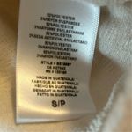 Anthropologie Eri + Ali Women's Ruffle Sleeve Cream Sweater Soft Fuzzt Size S Photo 5