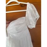 Lulus  Cutest Icon White Embroidered Off-the-Shoulder Mini Dress Babydoll Size S Photo 5