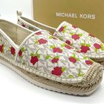 Michael Kors Logo Floral Lenny Slip On Espadrilles Photo 0