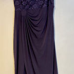 Dress Barn  Collection Formal Wear Bodice Wrap Maxi Dress Purple Womens Size 18 Photo 0