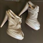 Prada Beige Platform Peeptoe Sandals Photo 2